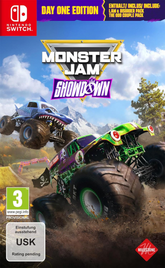 Monster Jam™ Showdown Day One Edition (deutsch spielbar) (AT PEGI) (Nintendo Switch) inkl. Law & Disorder - The Odd Couple Pack